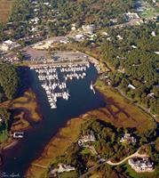 Aerial of Saquatucket Harbor